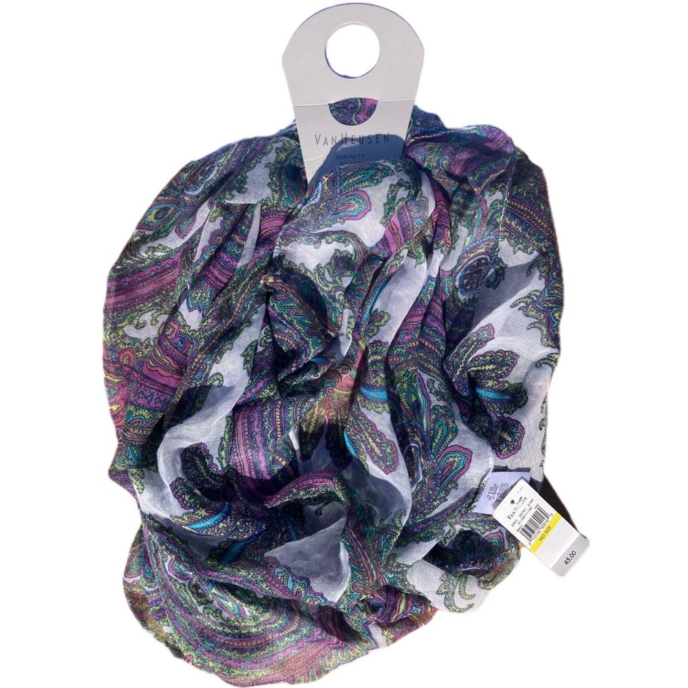 Van Heusen Infinity Scarf-Mid East Pattern-Loop Options